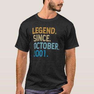 Camiseta Leyenda de 21 años desde octubre de 2001