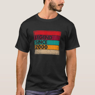 Camiseta Leyenda De 22 Años Desde 2000 22º Cumpleaños