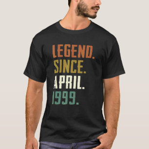 Camiseta Leyenda de 23 años desde abril de 1999 23 cumpleañ