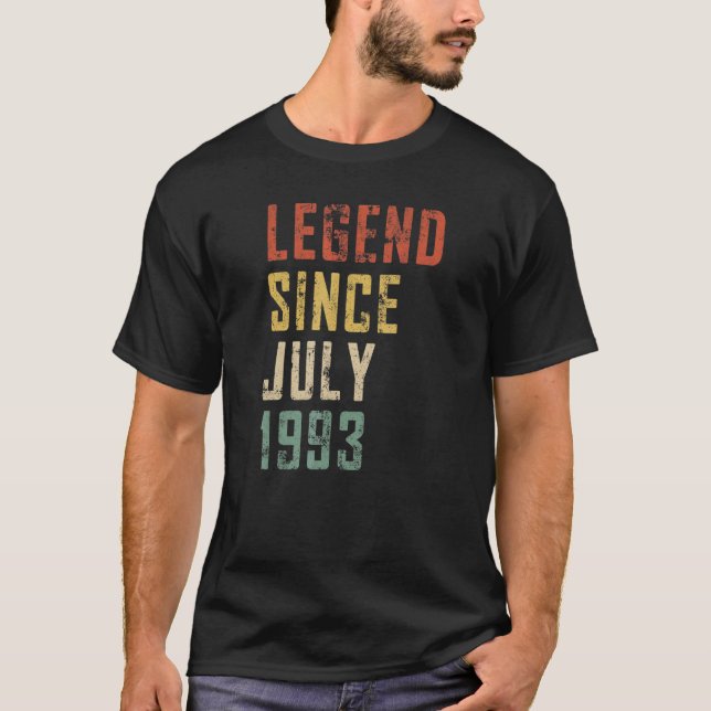 Camiseta Leyenda de 29 años de edad para hombres desde juli (Anverso)