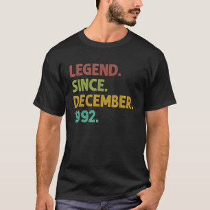 Camiseta Leyenda de 30 años desde diciembre de 1992 30º nac