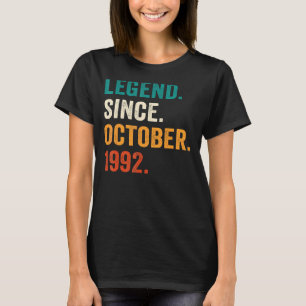 Camiseta Leyenda de 30 años desde octubre de 1992 30º nacim