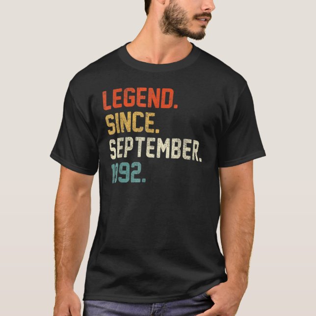 Camiseta Leyenda de 30 años desde septiembre de 1992 30th B (Anverso)
