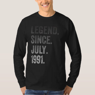 Camiseta Leyenda de 31 años desde julio de 1991
