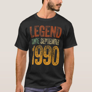 Camiseta Leyenda de 32 años desde septiembre de 1990 32th B