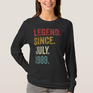 Camiseta Leyenda de 33 años desde julio de 1989