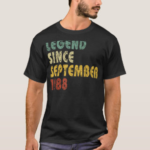 Camiseta Leyenda de 34 años desde septiembre de 1988 34th B