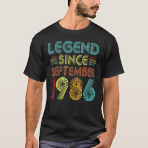 Camiseta Leyenda de 36 años desde septiembre de 1986 36th B