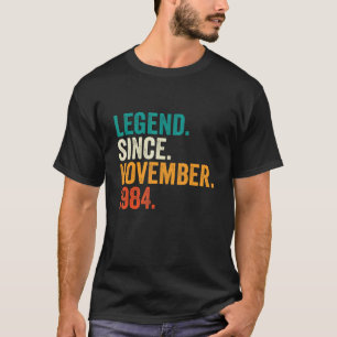 Camiseta Leyenda de 38 años desde noviembre de 1984 38º nac
