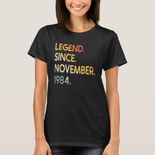 Camiseta Leyenda de 38 años desde noviembre de 1984 38º nac