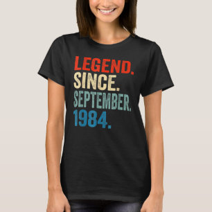 Camiseta Leyenda de 38 años desde septiembre de 1984 38th B
