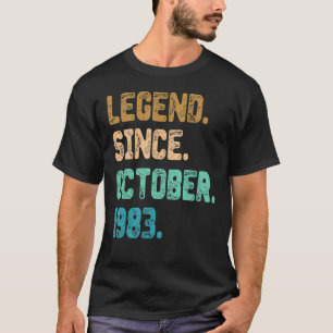 Camiseta Leyenda de 39 años desde octubre de 1983 39º nacim