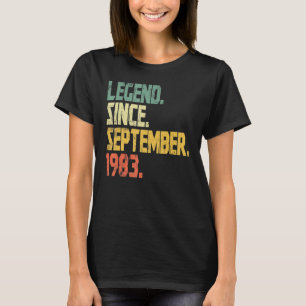 Camiseta Leyenda de 39 años desde septiembre de 1983 49th B