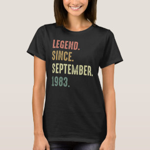 Camiseta Leyenda de 39 años desde septiembre de 1983 49th B