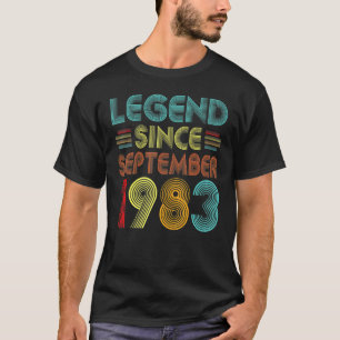 Camiseta Leyenda de 39 años desde septiembre de 1983 49th B