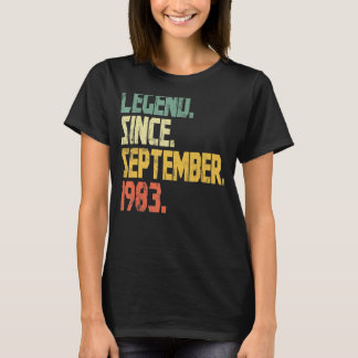 Camiseta Leyenda de 39 años desde septiembre de 1983 49th B