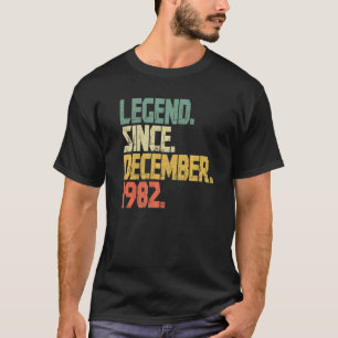 Camiseta Leyenda de 40 años de antigüedad desde diciembre d