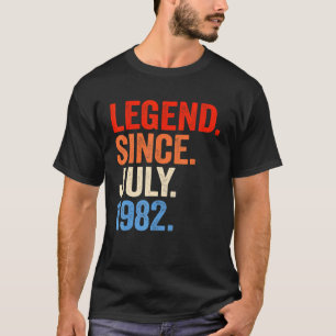 Camiseta Leyenda de 40 años desde julio de 1982 40º cumplea