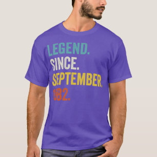 Camiseta Leyenda de 40 años desde septiembre de 1982 40º na