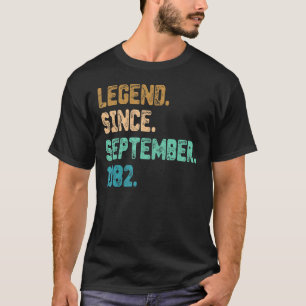 Camiseta Leyenda de 40 años desde septiembre de 1982 40º na