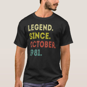 Camiseta Leyenda de 41 años desde octubre de 1981