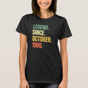 Camiseta Leyenda de 42 años de antigüedad desde octubre de
