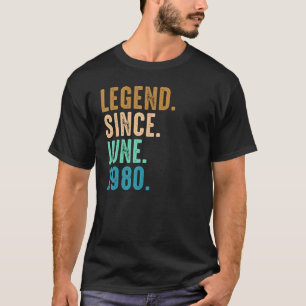 Camiseta Leyenda de 42 años desde junio de 1980