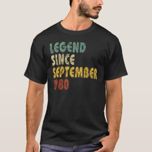 Camiseta Leyenda de 42 años desde septiembre de 1980 42ª Bi