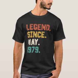 Camiseta Leyenda de 43 años de antigüedad desde mayo de 197