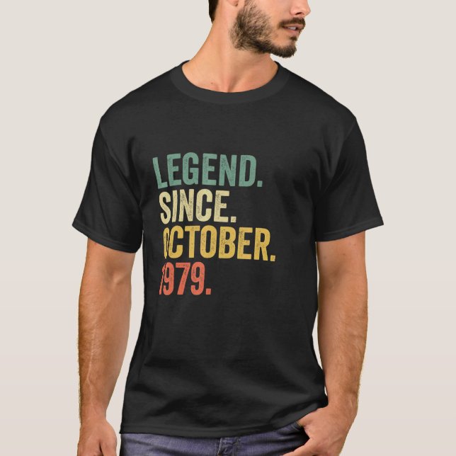 Camiseta Leyenda de 43 años desde octubre de 1979 (Anverso)