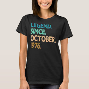 Camiseta Leyenda de 46 años desde octubre de 1976
