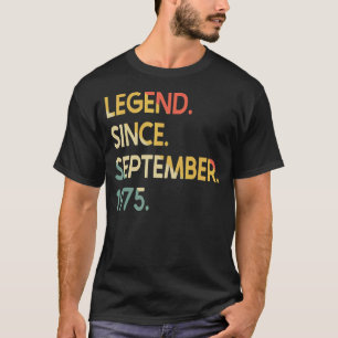 Camiseta Leyenda de 47 años desde septiembre de 1975 47º na