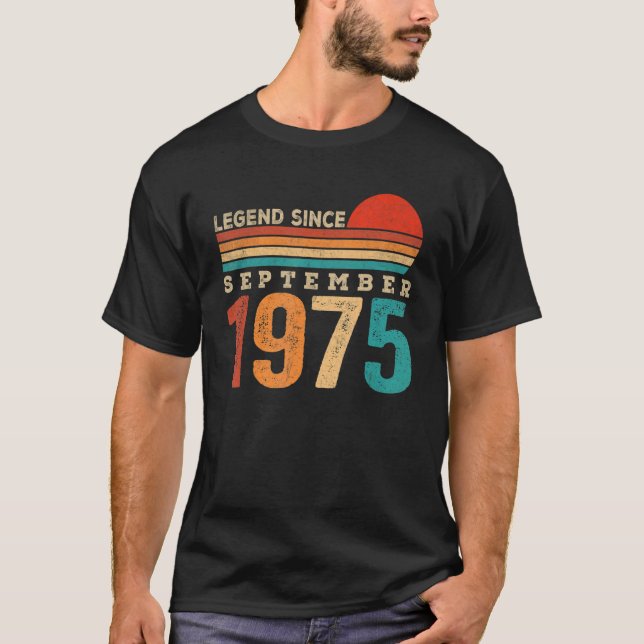 Camiseta Leyenda de 47 años desde septiembre de 1975 47th B (Anverso)