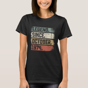 Camiseta Leyenda de 48 años desde octubre de 1974 48º nacim