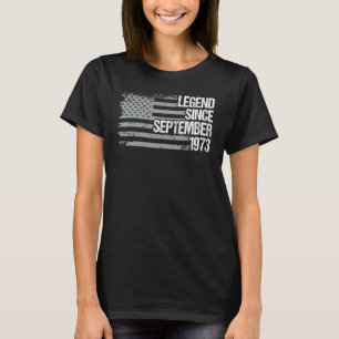 Camiseta Leyenda de 49 años desde septiembre de 1973 49º na
