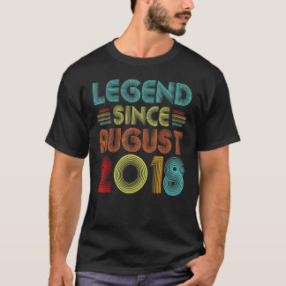 Camiseta Leyenda de 4 años desde agosto de 2018 Cuarto cump