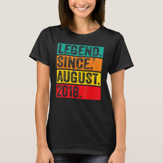 Camiseta Leyenda de 4 años desde agosto de 2018 Cuarto cump