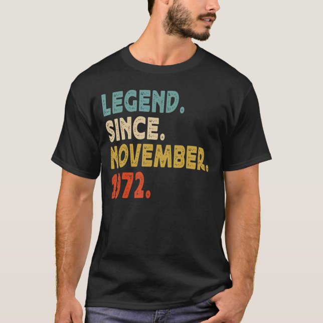Camiseta Leyenda de 50 años de edad 50 hombres de cumpleaño (Anverso)