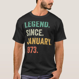 Camiseta Leyenda de 50 años de edad 50 hombres desde enero