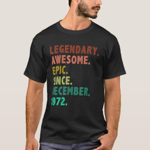 Camiseta Leyenda de 50 años desde diciembre de 1972