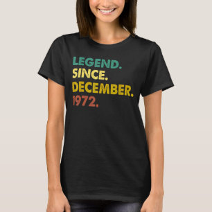 Camiseta Leyenda de 50 años desde diciembre de 1972 50º nac
