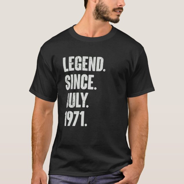 Camiseta Leyenda de 51 años desde julio de 1971 (Anverso)
