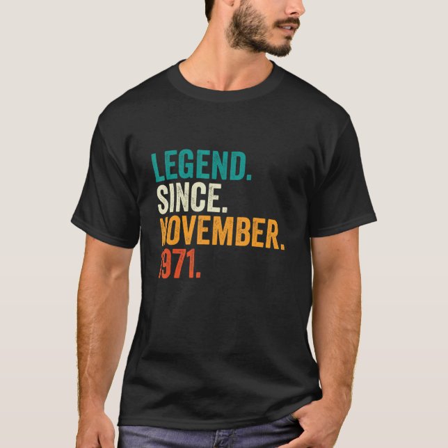 Camiseta Leyenda de 51 años desde noviembre de 1971 (Anverso)