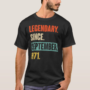 Camiseta Leyenda de 51 años desde septiembre de 1971 51ª Bi