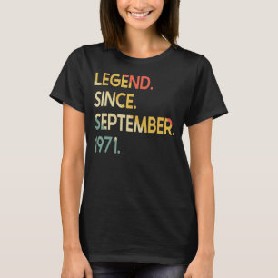 Camiseta Leyenda de 51 años desde septiembre de 1971 51er n