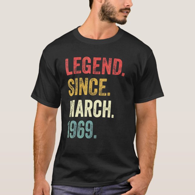 Camiseta Leyenda de 53 años desde marzo de 1969 (Anverso)