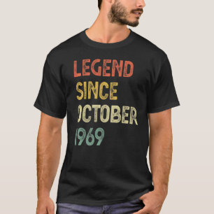 Camiseta Leyenda de 53 años desde octubre de 1969 Hombres M