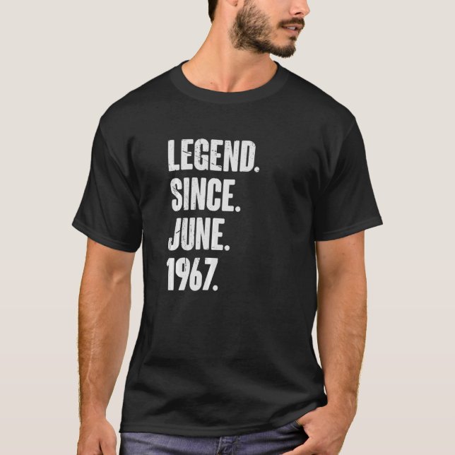 Camiseta Leyenda de 55 años desde junio de 1967 (Anverso)