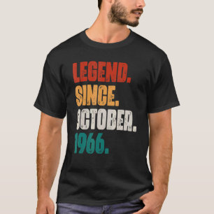 Camiseta Leyenda de 56 años desde octubre de 1966 56º nacim
