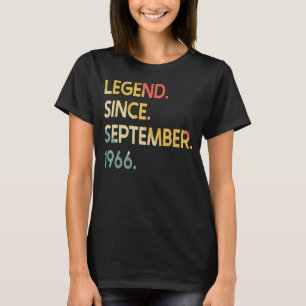 Camiseta Leyenda de 56 años desde septiembre de 1966 56º na